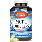 Carlson Labs MCT y Omega-3 120 Cápsulas Blandas