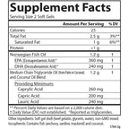 Carlson Labs MCT y Omega-3 120 + 30 Cápsulas Blandas