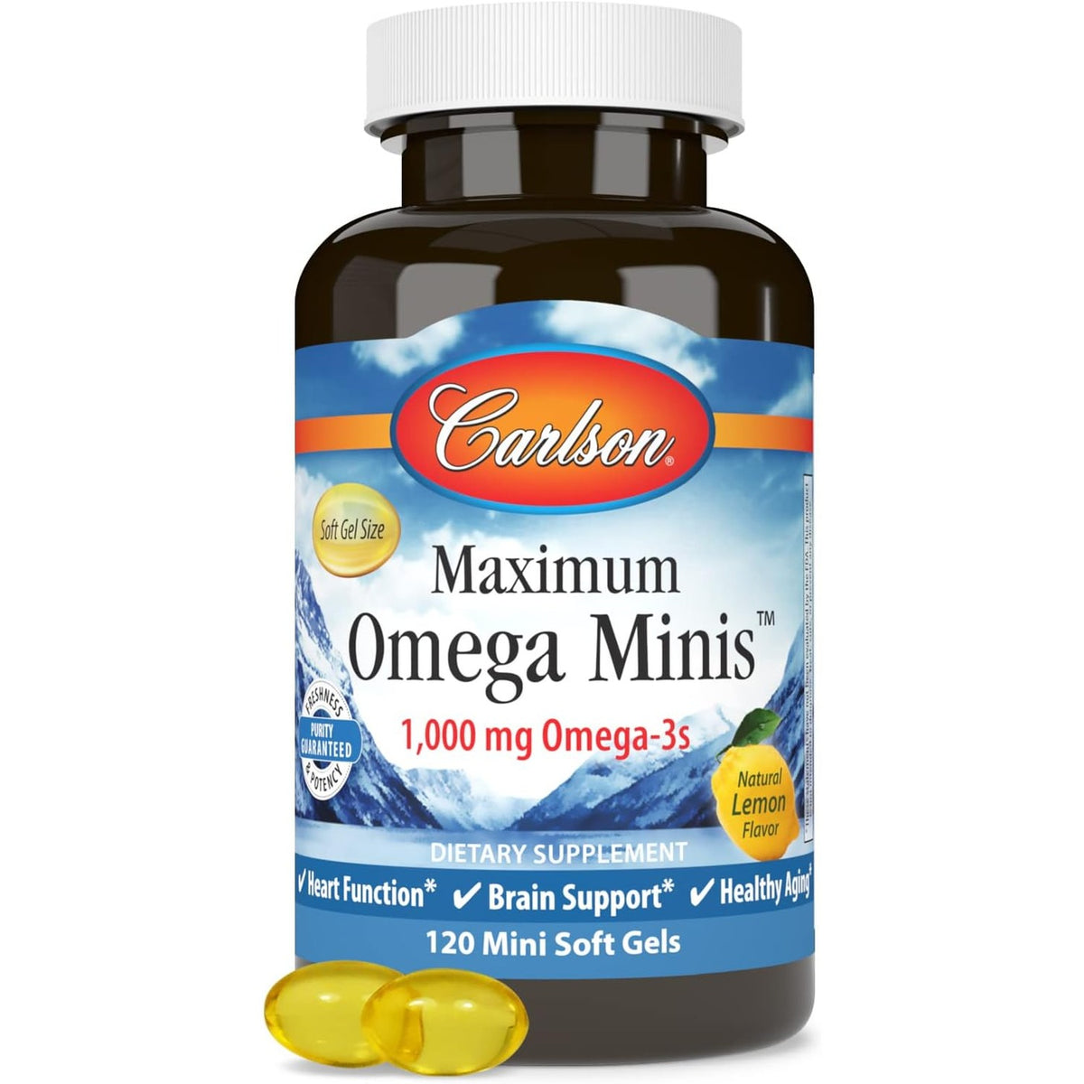 Carlson Labs Maximum Omega 3 120 Cápsulas Blandas