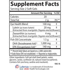 Carlson Labs Super DHA Plus Luteína 1000 mg 120 Cápsulas Blandas