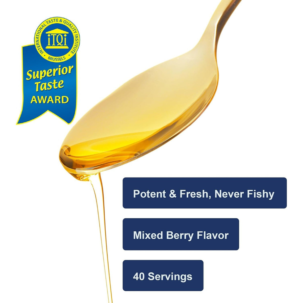 Carlson Labs The Very Finest Fish Oil Omega-3 1600 mg 200 ml Sabor Bayas Mixtas