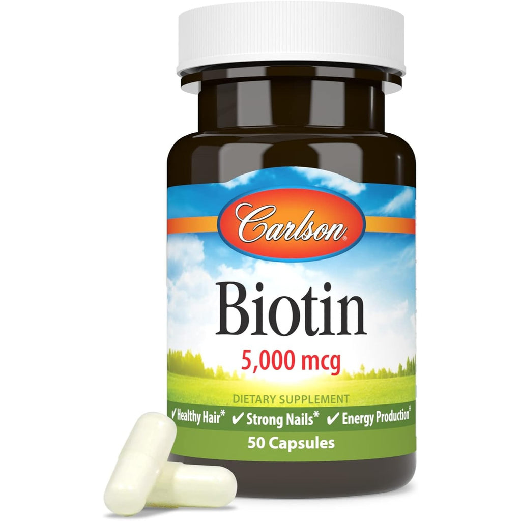 Carlson Labs Biotina 5000 mcg 50 Cápsulas