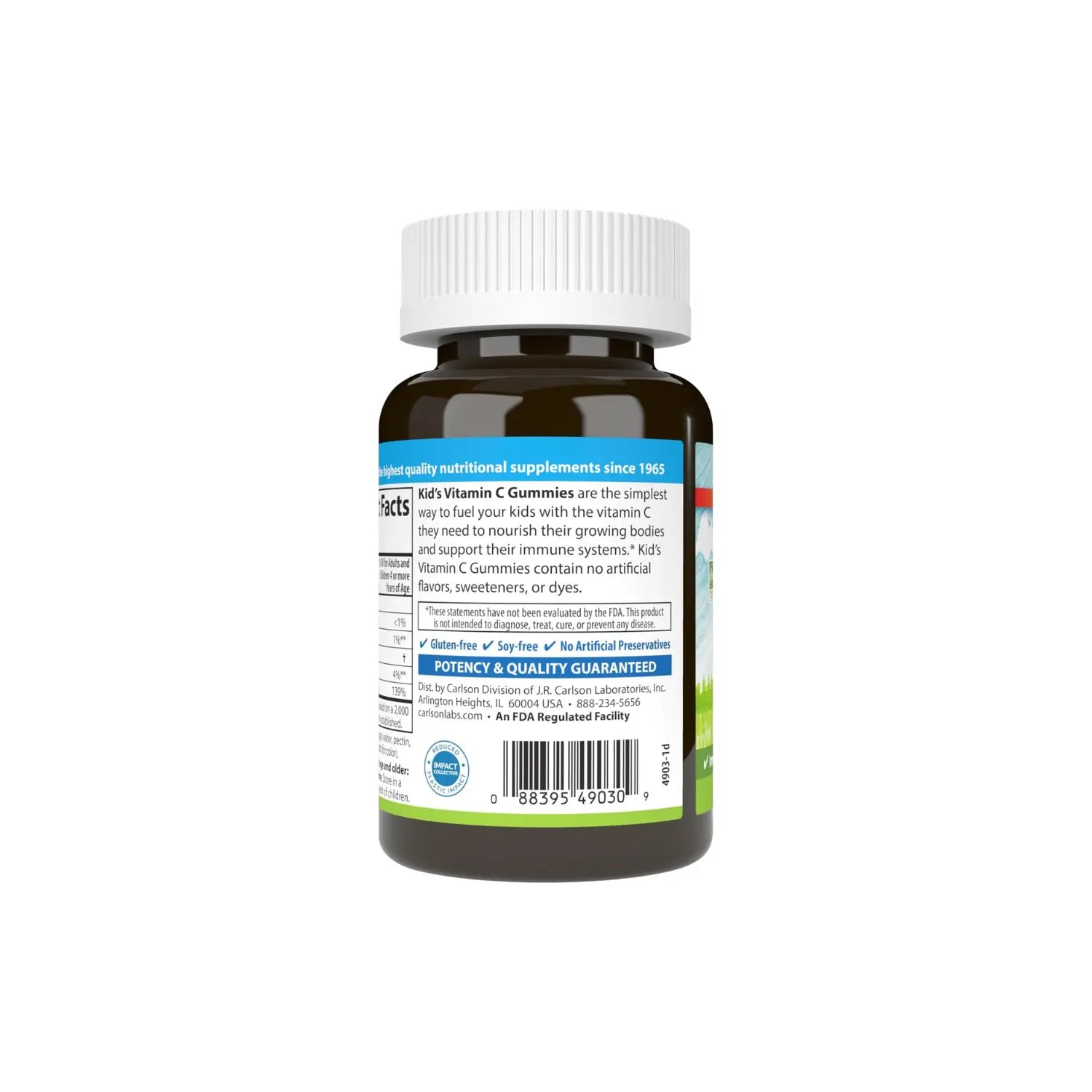 CARLSON LABS KID'S VITAMINA C, 125 MG, 60 GOMITAS SFN