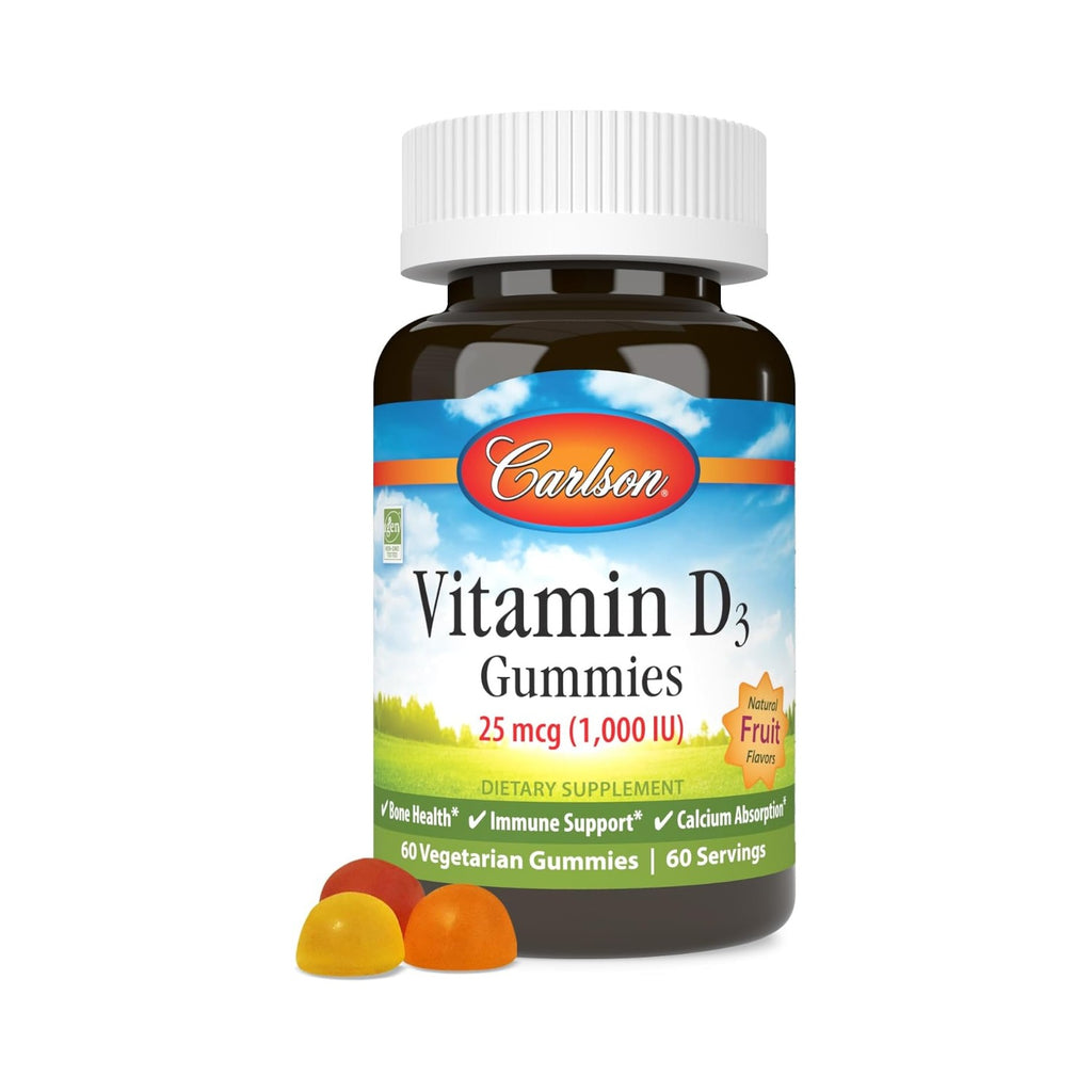 Carlson Labs Vitamina D3 1000 UI 60 Gomitas