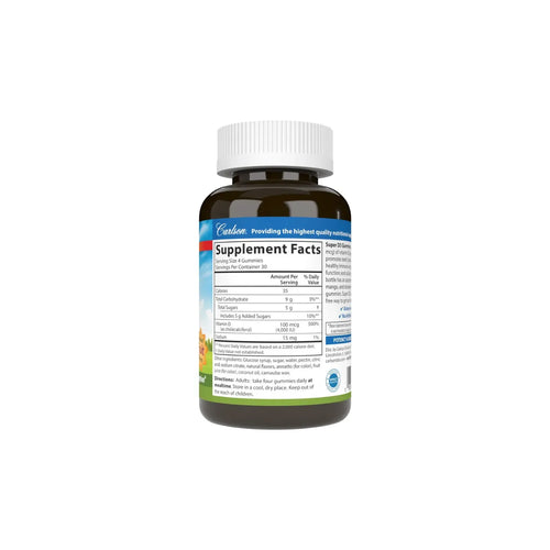 CARLSON LABS SUPER D3 100MCG 120 GOMITAS SFN