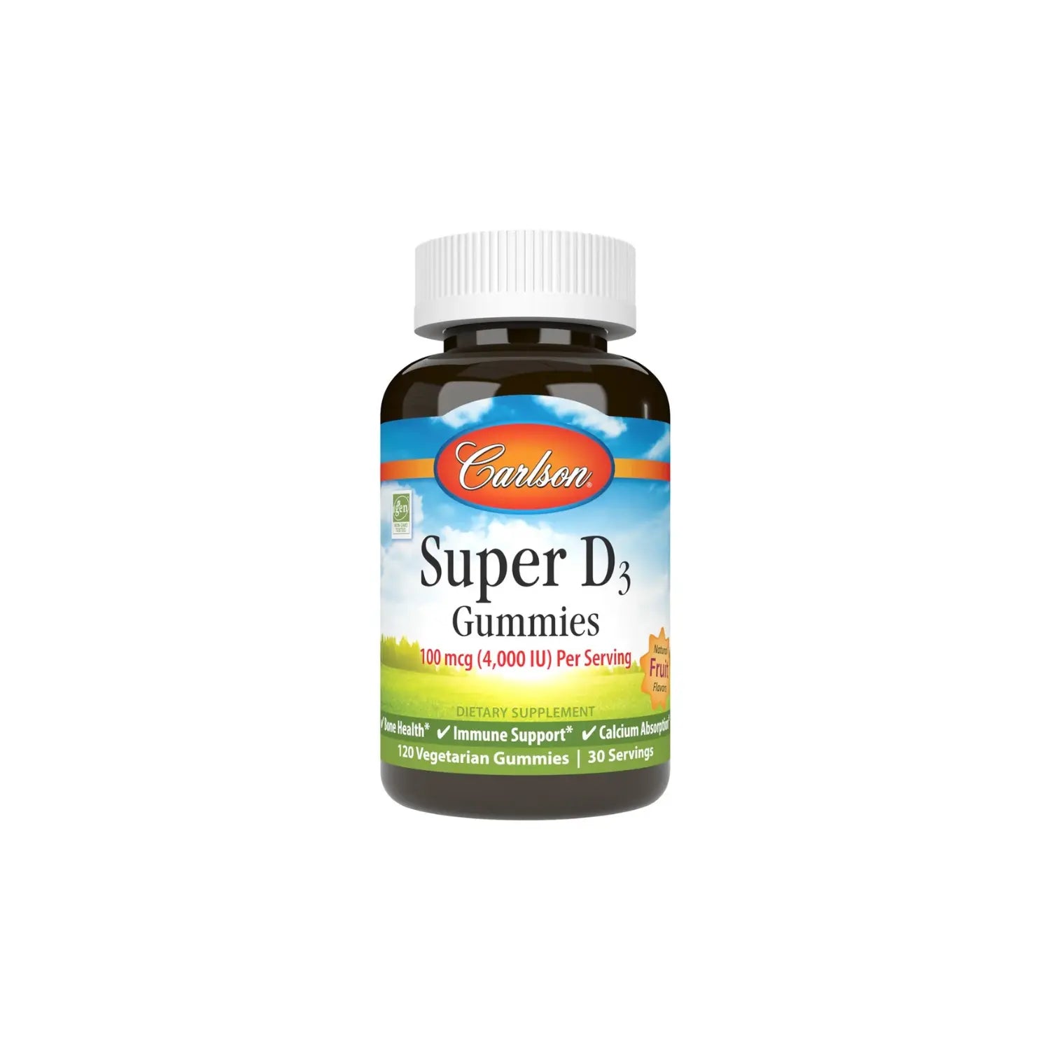 CARLSON LABS SUPER D3 100MCG 120 GOMITAS SFN