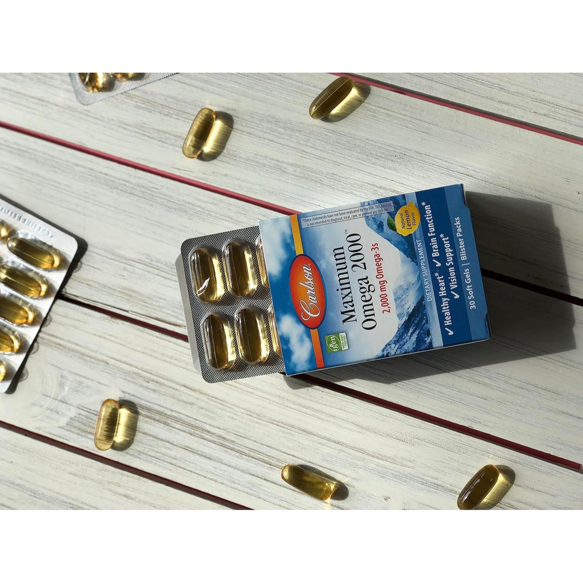 Carlson Labs Maximum Omega 2000 2000 mg Grab + Go 30 Cápsulas Blandas