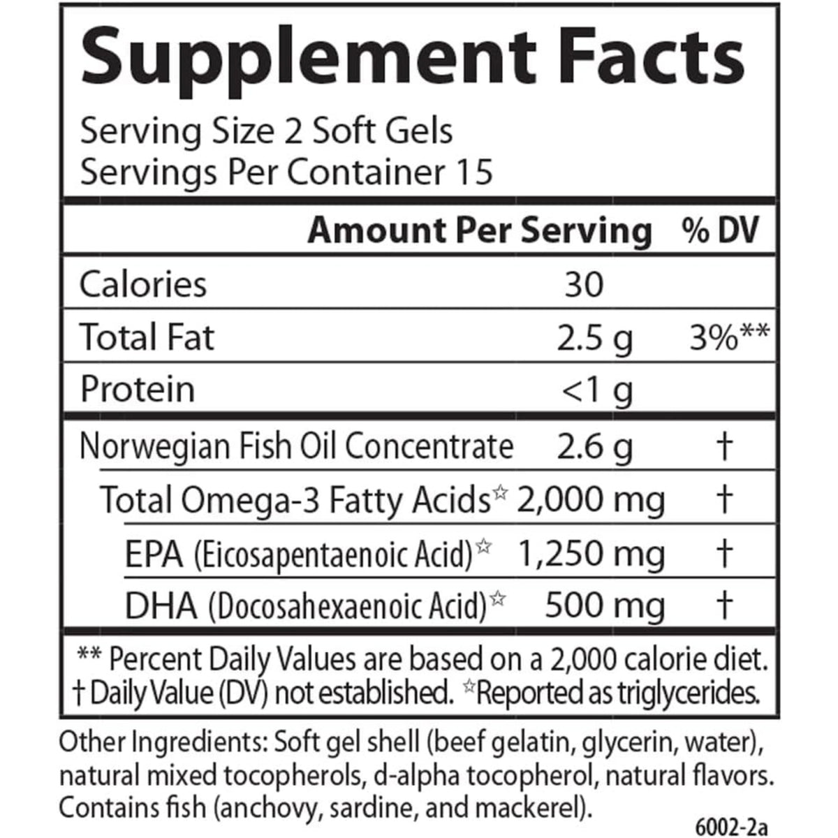 Carlson Labs Maximum Omega 2000 2000 mg Grab + Go 30 Cápsulas Blandas