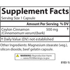 Carlson Labs Canela de Ceilán 500 mg 90 Cápsulas