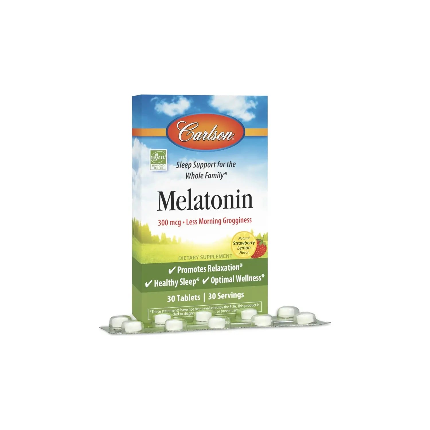 " Carlson Labs Melatonina 300 Mcg 30 Tabletas Sfn"