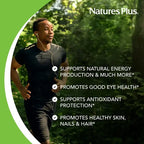 Natures Plus Vitamina B2 250 mg | 60 Tabletas | Riboflavina de Liberación Prolongada | Energía y Sistema Nervioso | Suplemento Alimenticio