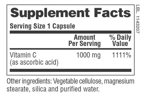 Natures Plus Vitamina C 1000 mg | 90 Cápsulas | Soporte Inmunológico y Protección Antioxidante | Formación de Colágeno | Suplemento Alimenticio