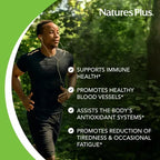 Natures Plus Vitamina C 1000 mg | 90 Cápsulas | Soporte Inmunológico y Protección Antioxidante | Formación de Colágeno | Suplemento Alimenticio