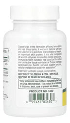 Natures Plus Copper | Cobre 3 mg | 90 Tabletas | Energía y Formación de Glóbulos Rojos | Suplemento Alimenticio