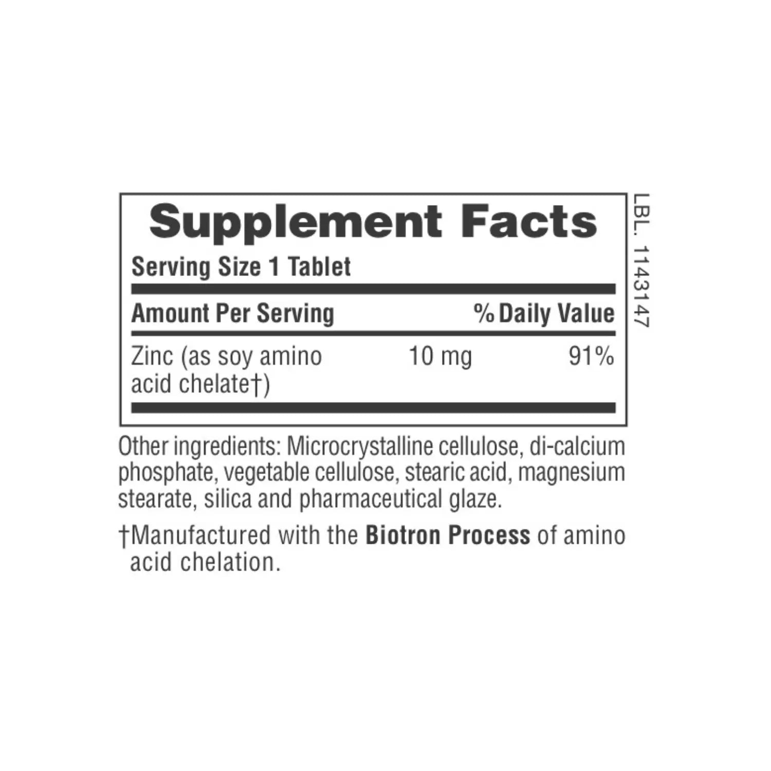 NATURES PLUS ZINC 10 MG 90 TAB SFN
