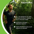 Natures Plus Zinc 30 mg | 90 Tabletas | Apoyo Inmunológico y Protección Antioxidante | Salud de la Piel y Bienestar General | Suplemento Alimenticio