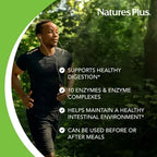 Natures Plus Acti-Zyme | 90 Cápsulas Vegetales | Enzimas Digestivas y Probióticos | Absorción de Nutrientes y Bienestar Intestinal | Suplemento Alimenticio