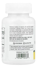 Natures Plus Vitamina D3 2500 UI + K2 120 mcg | 90 Tabletas | Salud Ósea y Apoyo Inmunológico | Absorción de Calcio | Suplemento Alimenticio