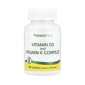 Natures Plus Vitamina D3 2500 UI + K2 120 mcg | 90 Tabletas | Salud Ósea y Apoyo Inmunológico | Absorción de Calcio | Suplemento Alimenticio