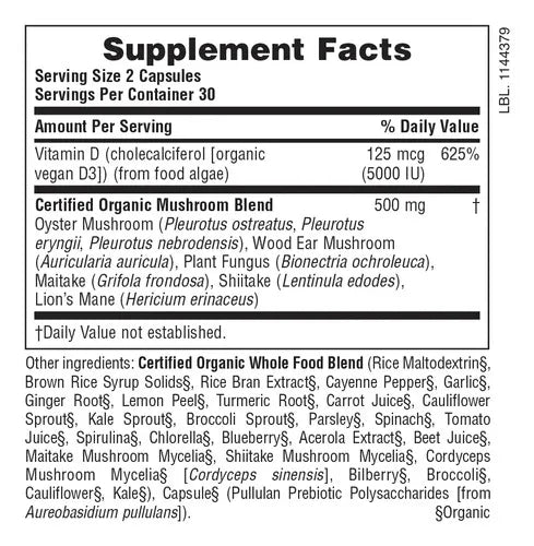 Natures Plus Source of Life Garden Vitamina D3 5000 UI | 60 Cápsulas Vegetales | Salud Ósea y Sistema Inmunológico | Suplemento Alimenticio
