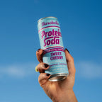 Barebells Protein Soda | Bebida Proteica con Cafeína 200 mg | 12 Latas de 355 ml | Sabor Sweet Cherry