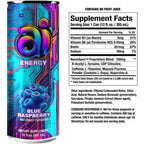 AI Energy Bebida Energética 12 pzs de 355 ml Sabor Blue Raspberry