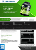HOLIX LAB MASSIV PROTEINA WHEY 3.5 KG 28 SERVICIOS CHOCOBANANA