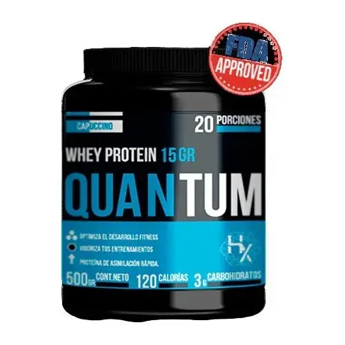 HOLIX LAB PROTEINA WHEY + PREENTRENO QUANTUM 500GR CAPUCCINO