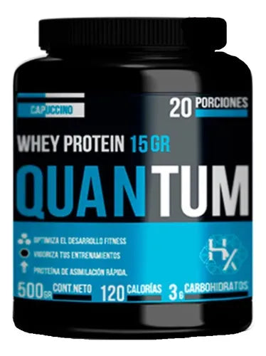 HOLIX LAB PROTEINA WHEY + PREENTRENO QUANTUM 500GR CAPUCCINO