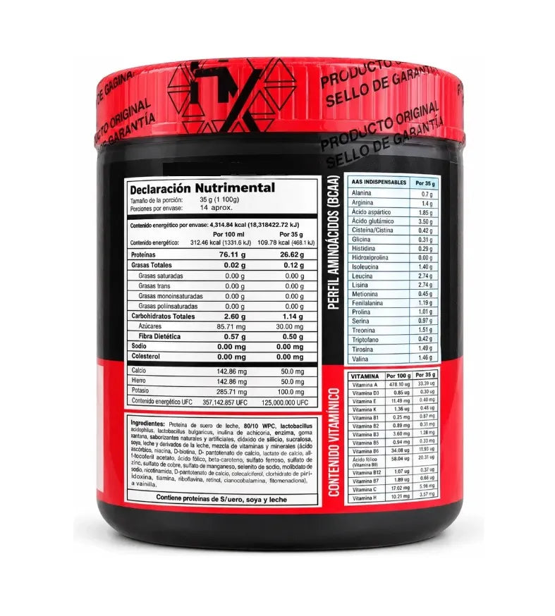 HOLIX LAB ISOLEAN PROTEINA WHEY HIDROLIZADA 500GR SFN FRESA CON CREMA