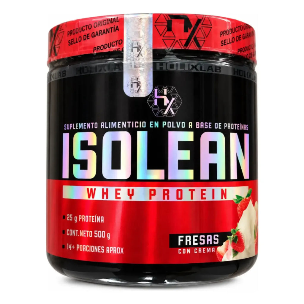 HOLIX LAB ISOLEAN PROTEINA WHEY HIDROLIZADA 500GR SFN FRESA CON CREMA