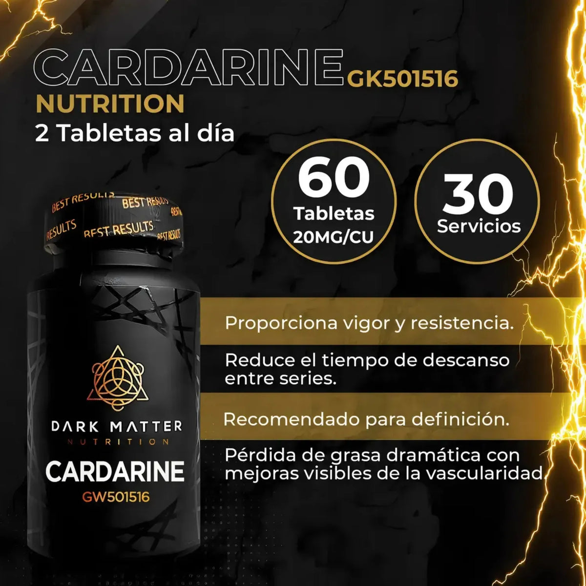 Dark Matter Cardarine Con 60 Tabletas