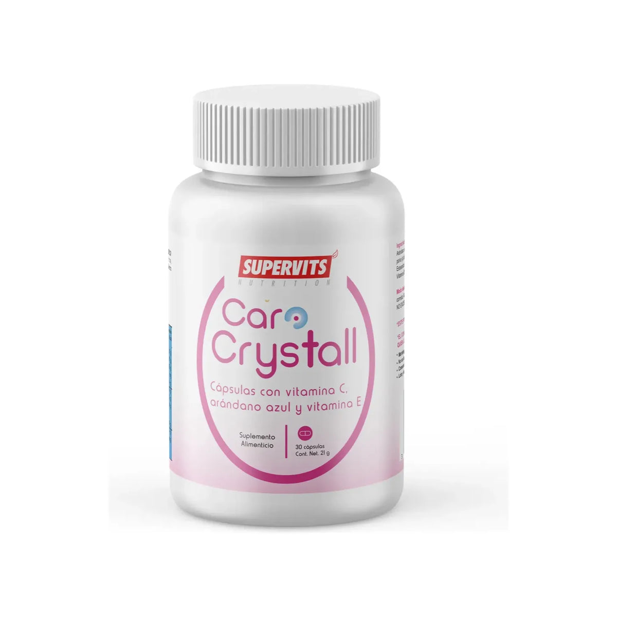 Supervits Caro Crystall Arandano Azul, Vitamina C Y Vitamina E 30 capsulas