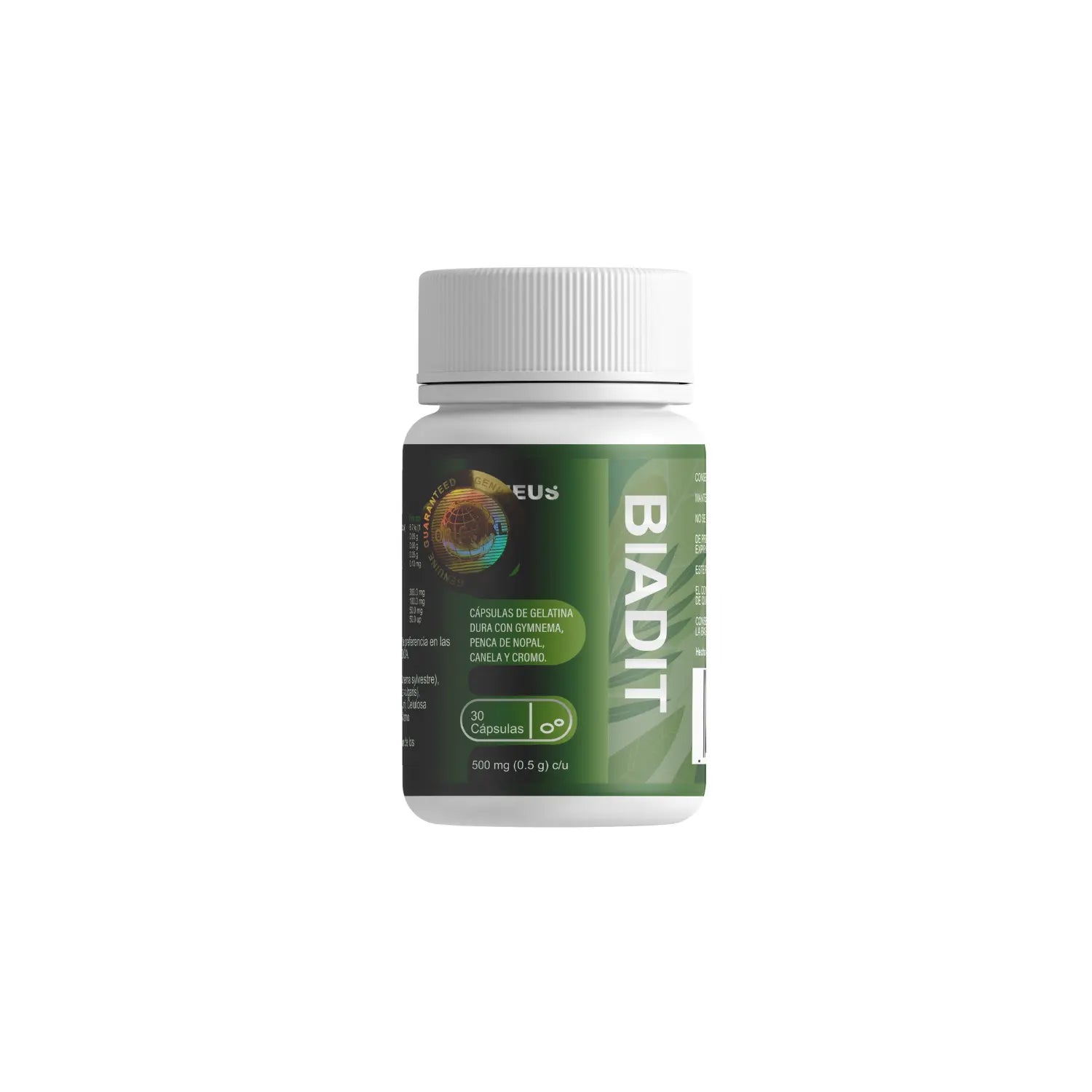 Biadit Original - Gymnema , Nopal , Canela -- 30 Unidades