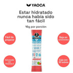 YAOCA Hidratación polvo Fresa Limón 30 pack de 16g