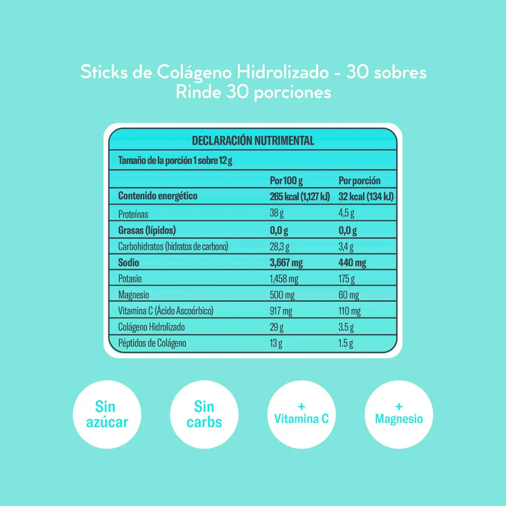 WONU Colágeno+Electrolitos Limón Jengibre 12g (30pack)