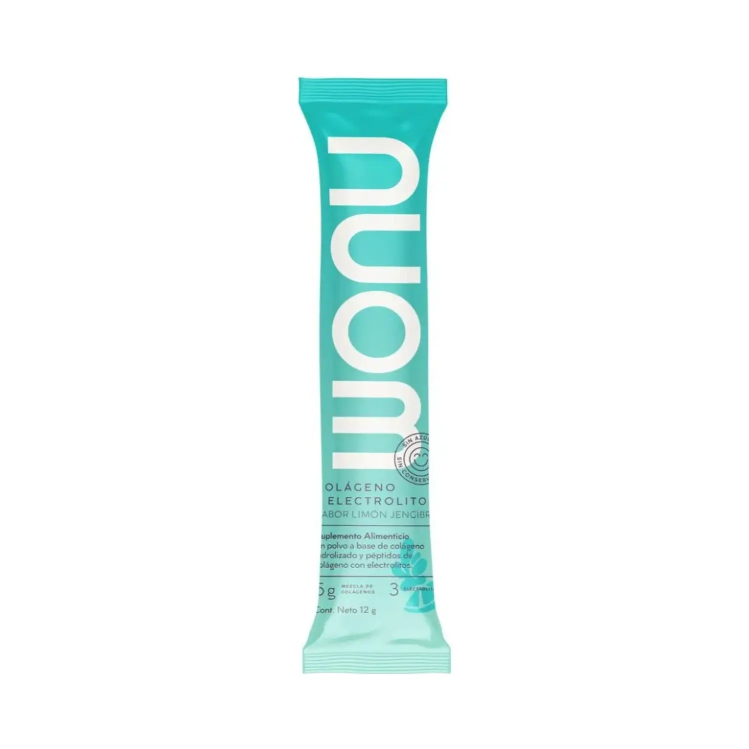 WONU Colágeno+Electrolitos Limón Jengibre 12g (30pack)