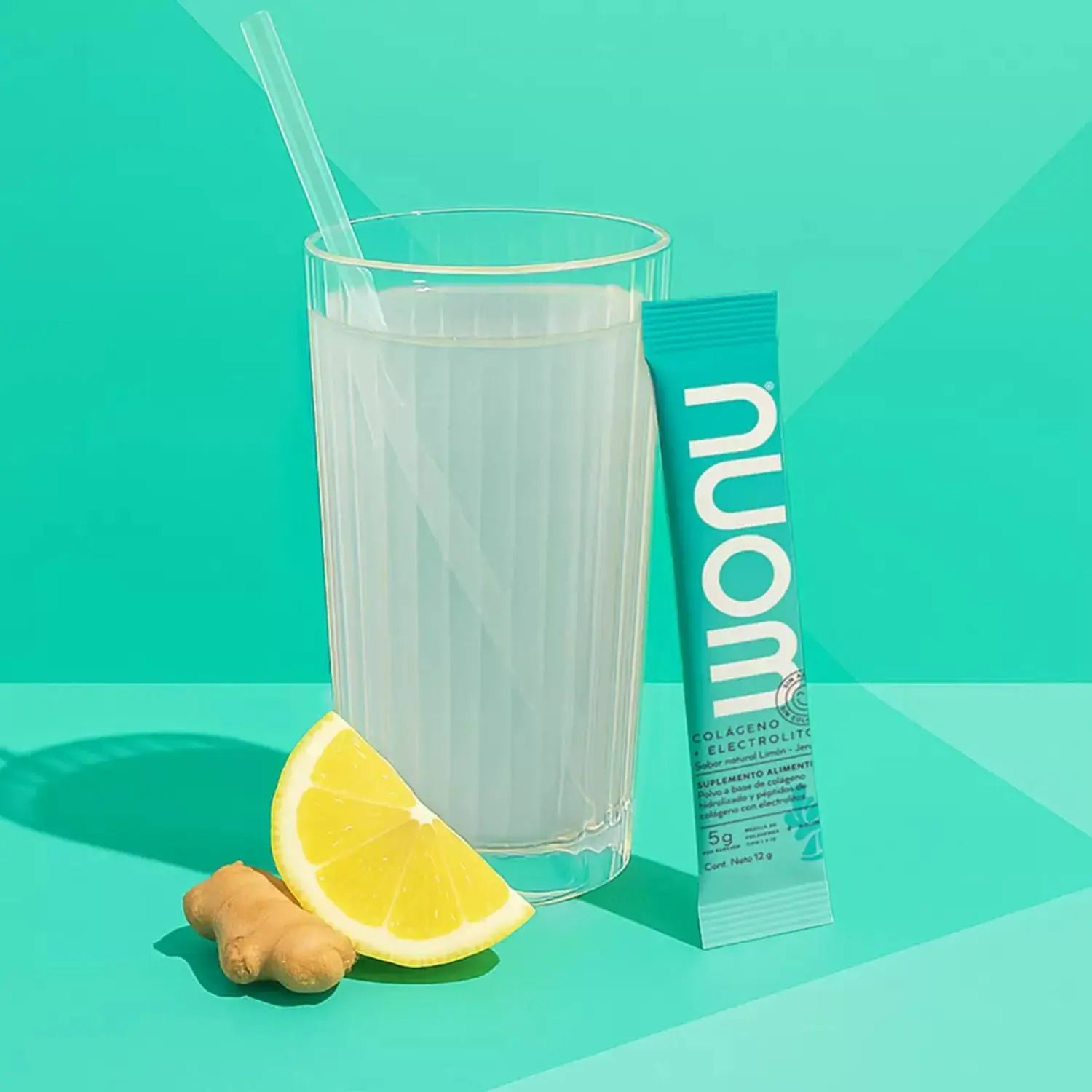 WONU Colágeno+Electrolitos Limón Jengibre 12g (30pack)