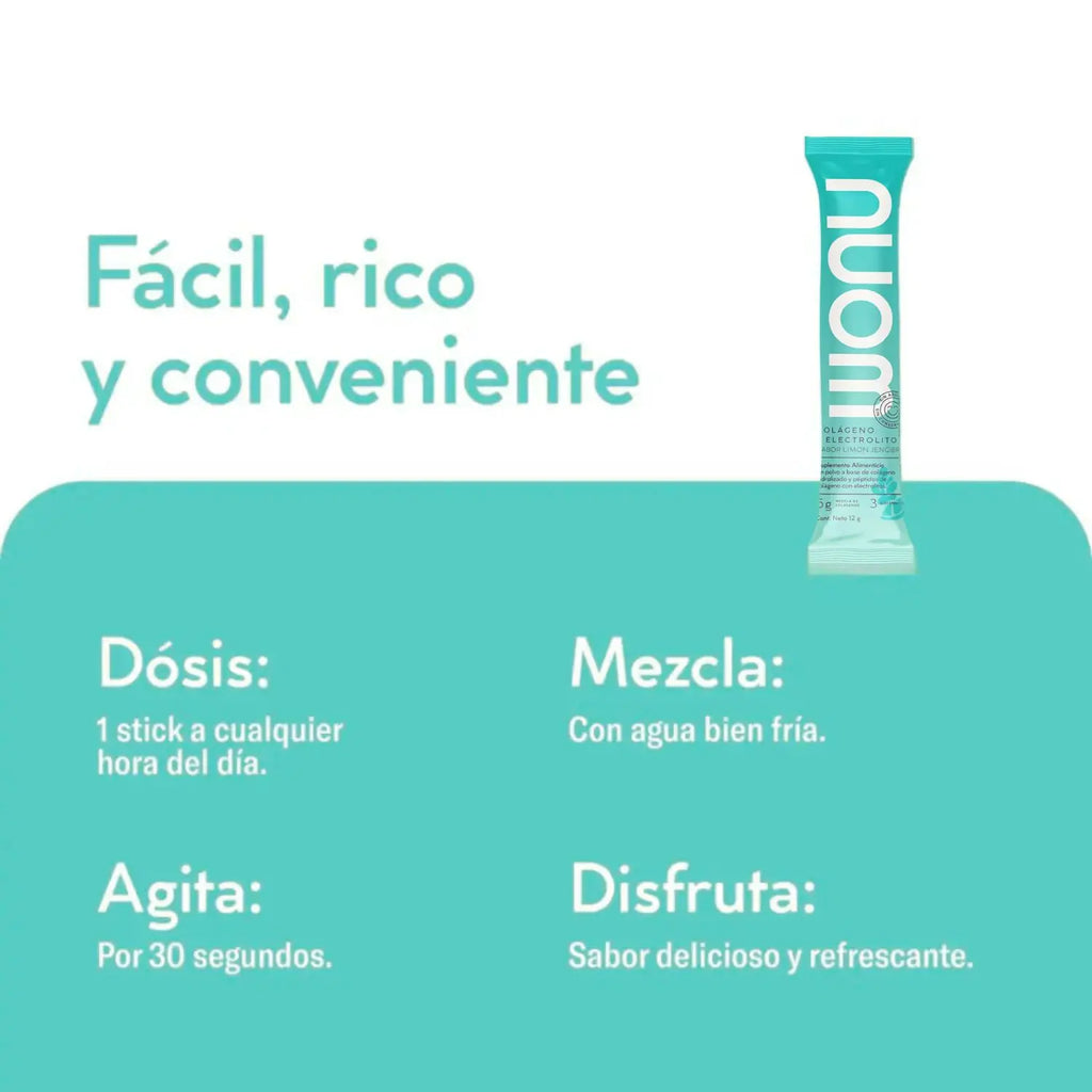 WONU Colágeno+Electrolitos Limón Jengibre 12g (30pack)