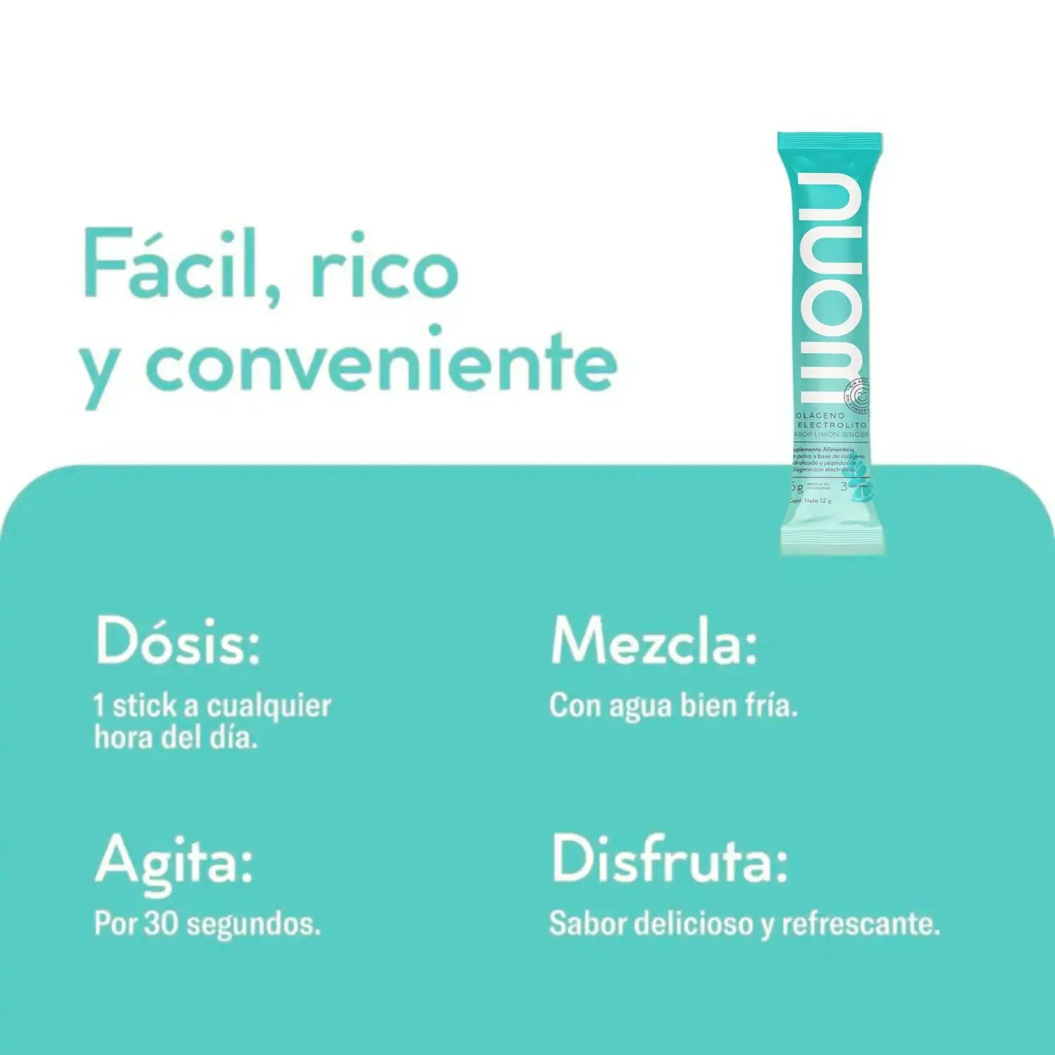 WONU Colágeno+Electrolitos Limón Jengibre 12g (30pack)