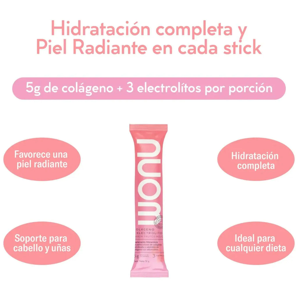 WONU Colágeno+Electrolitos Frutos Rojos 12g (30pack)