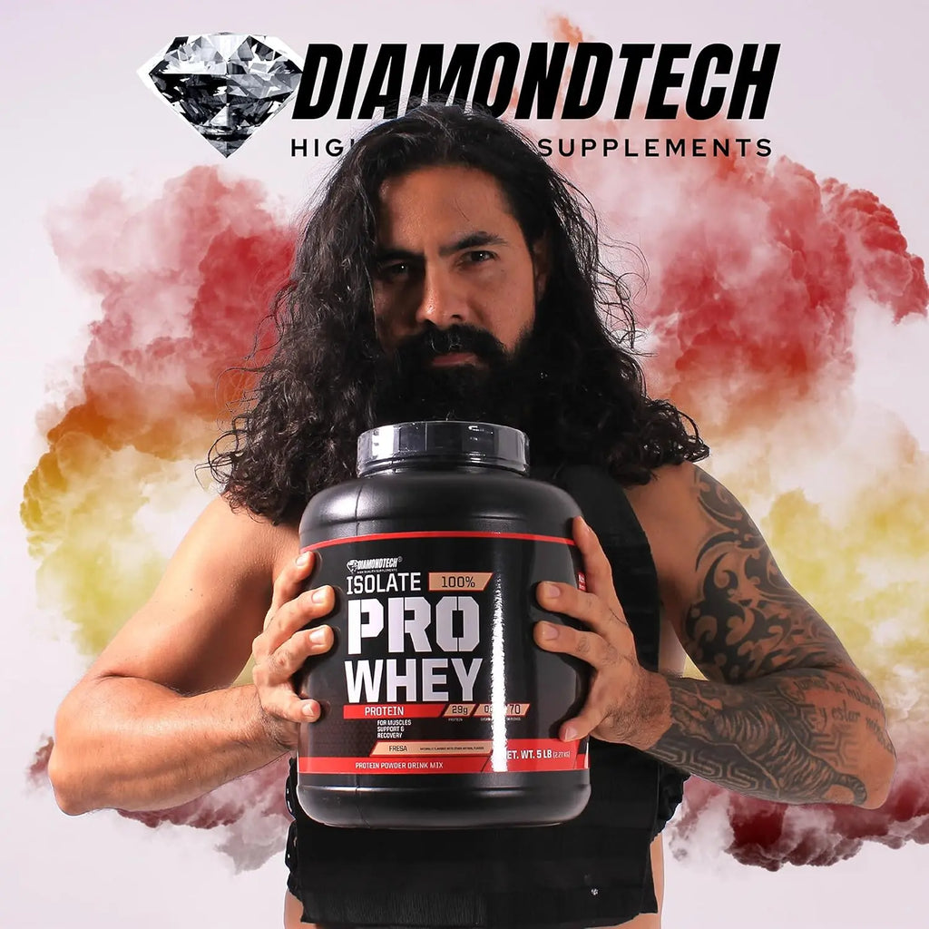 DiamondTech Proteína isolate pro whey 5lbs sfn  chocolate