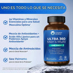 Vitamina World Ultra 360 Multivitamínico Para Hombres One Daily Apoyo Antioxidante Con 90 Capsulas