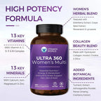 Vitamin World Multivitamínico Ultra 360 para Mujeres Con 180 Capsulas