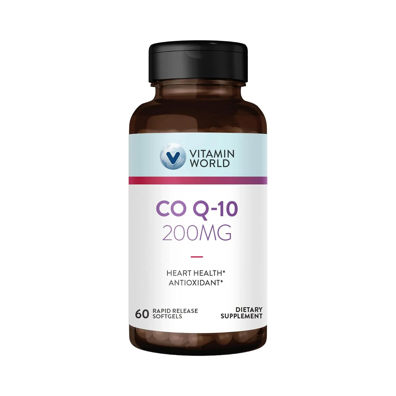 Vitamin World CoQ10  Con 60 Capsulas Blandas de 200mg