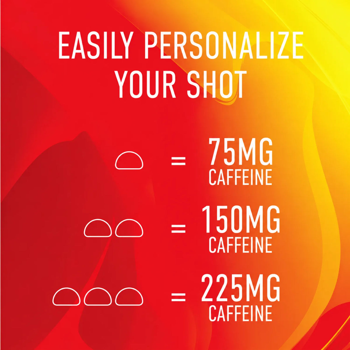 GummiShot Valencia Orange Gomitas Energéticas de Cafeína 30 Gomitas | Energía práctica para el día | 75 mg de cafeína por gomita | Con cafeína de origen vegetal y naranja real | Suplemento alimenticio