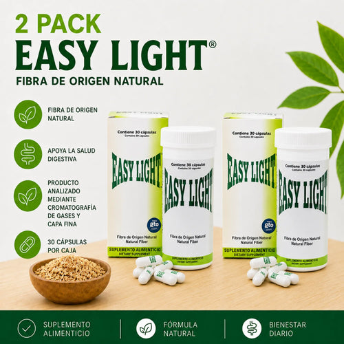 Easy Figure Easy Light Fibra de Origen Natural 30 Capsulas Paquete de 2