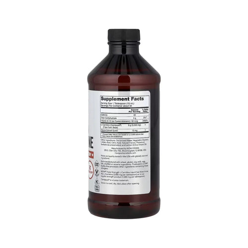 AMZ Now Foods Líquido L-carnitina 3000 mg – 16 oz.. 2 unidades