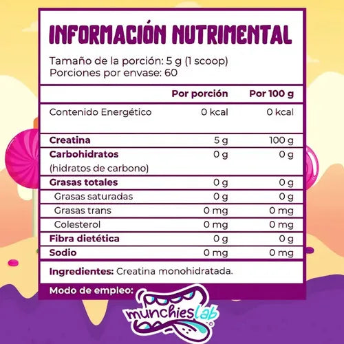 2 Pack Munchies Lab Creatina Monohidratada + Colágeno | Fuerza y Recuperación Muscular | Cuidado de la Piel y Articulaciones | Suplemento Alimenticio