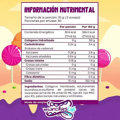 2 Pack Munchies Lab Creatina Monohidratada + Colágeno | Fuerza y Recuperación Muscular | Cuidado de la Piel y Articulaciones | Suplemento Alimenticio